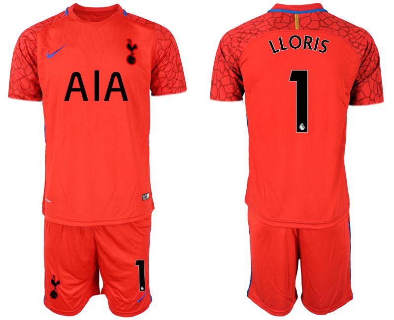 Men 2019-2020 club Tottenham Hotspur red goalkeeper #1 Soccer Jerseys1